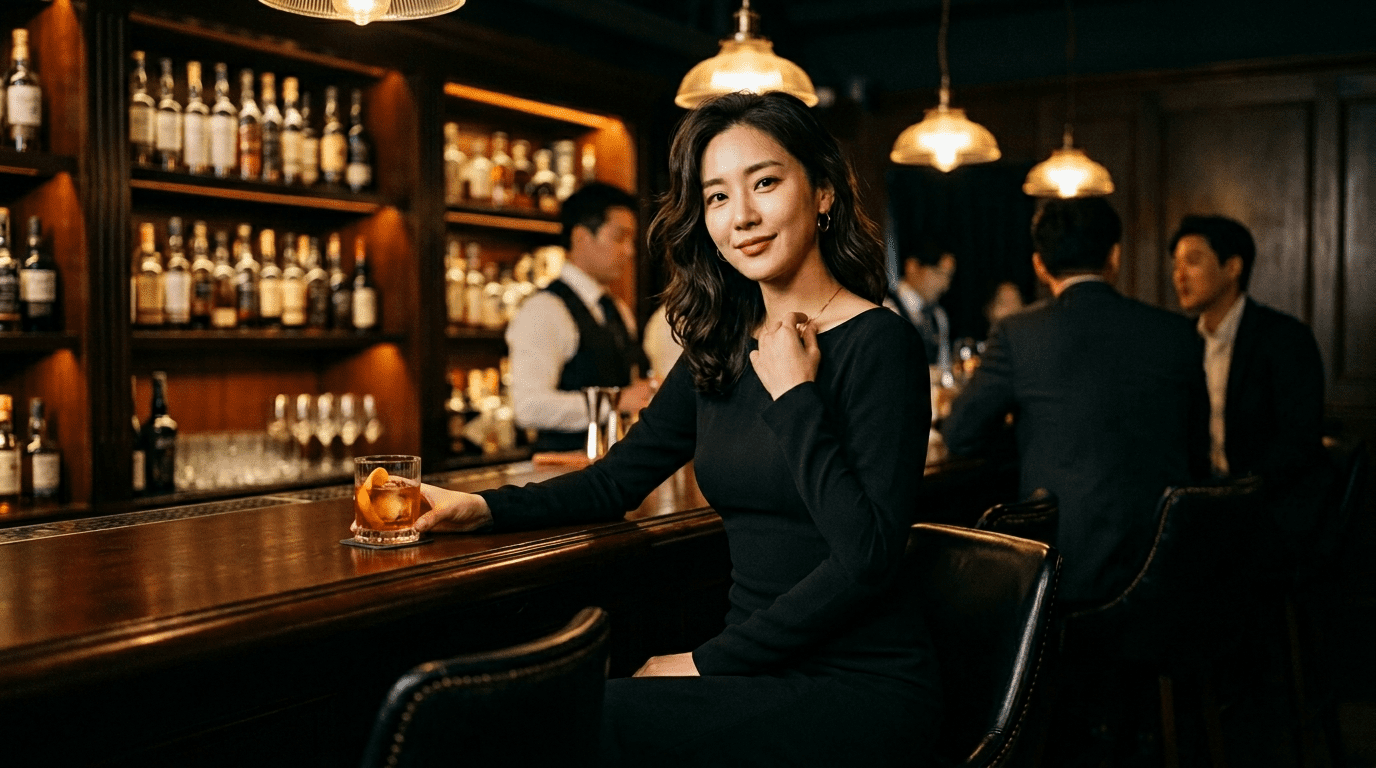 a stunning beautiful korean woman with elegant fea 1775303703948